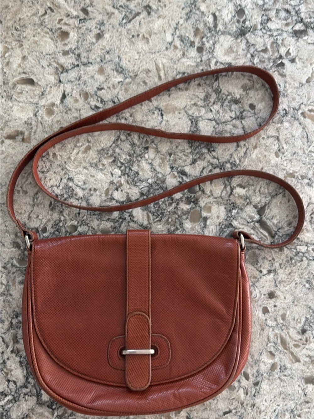 Bottega Veneta Brown Leather Crossbody Saddle Bag